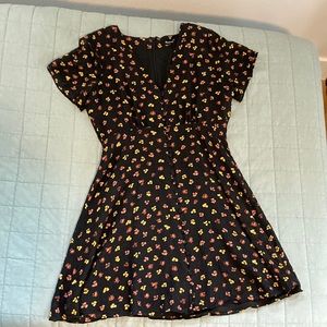 Madewell Silk Floral Dress